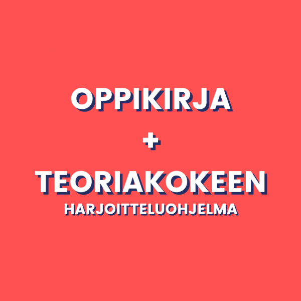 Oppikirja Ja Teoriakokeen Harjoitteluohjelma | Opluvalla.fi